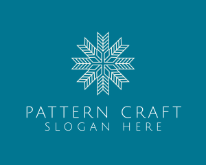 Snowflake Pattern Outline logo design