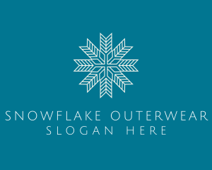 Snowflake Pattern Outline logo design