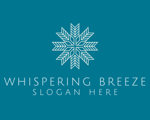 Snowflake Pattern Outline logo design