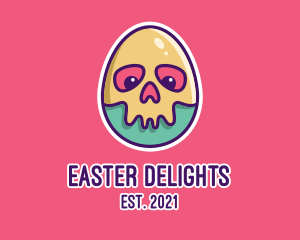 Skeleton Egg Mask logo design