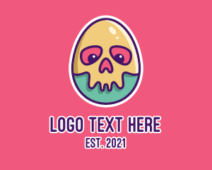 Mask - Skeleton Egg Mask logo design