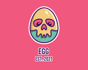 Skeleton Egg Mask logo design