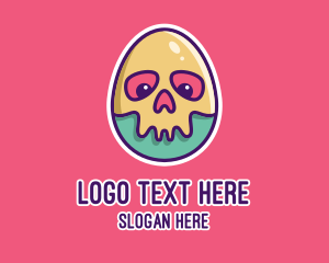 Skeleton Egg Mask Logo