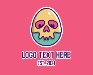 Skeleton - Skeleton Egg Mask logo design