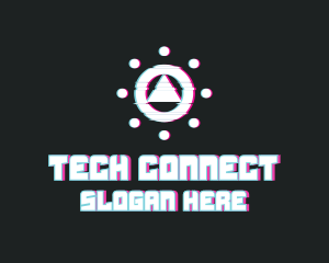 Activewear - Digital Tech Glitch logo design