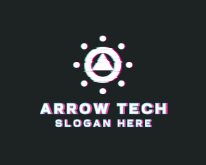 Digital Tech Glitch logo design