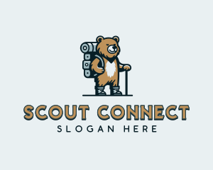 Bear Scout Camper logo design