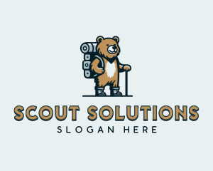 Scout - Bear Scout Camper logo design