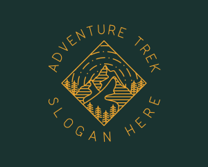 Trek - Outdoor Mountain Hiking logo design