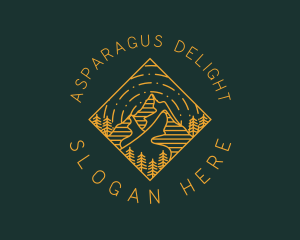 Outdoor Mountain Hiking logo design