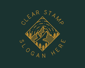 Outdoor Mountain Hiking logo design