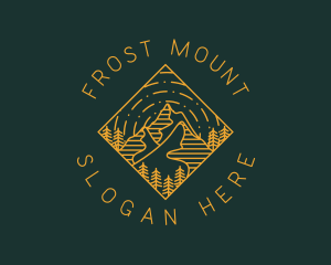 Outdoor Mountain Hiking logo design