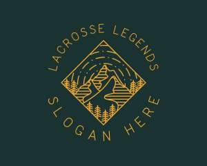 Outdoor Mountain Hiking logo design