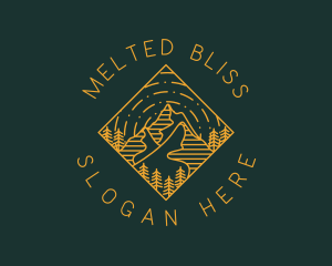 Outdoor Mountain Hiking logo design