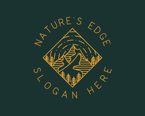 Outdoor - Outdoor Mountain Hiking logo design