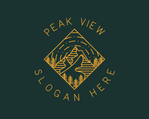 Mountain - Outdoor Mountain Hiking logo design