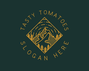 Outdoor Mountain Hiking logo design