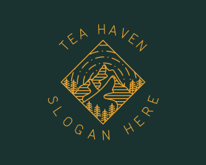 Outdoor Mountain Hiking logo design