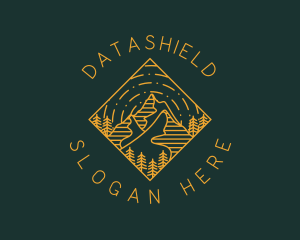 Outdoor Mountain Hiking logo design