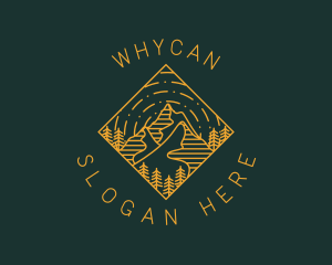 Nature - Outdoor Mountain Hiking logo design