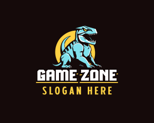 Dinosaur Monster Gaming logo design