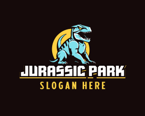 Dinosaur Monster Gaming logo design