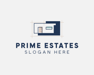 Property - House Property Blueprint logo design
