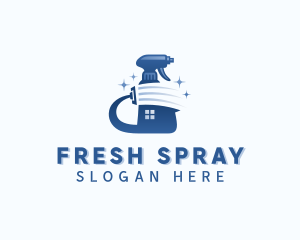 Housekeeping Spray Bottle  logo design