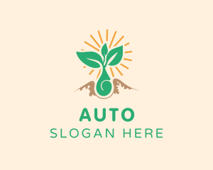 Vegetable - Green Seedling Farming logo design