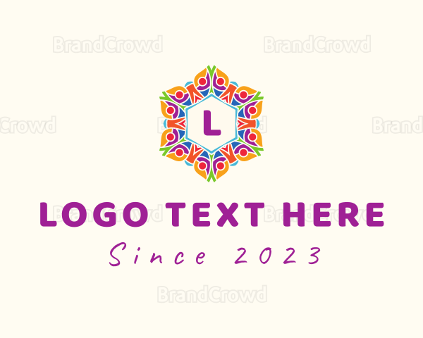 Festive Flower Lantern Logo