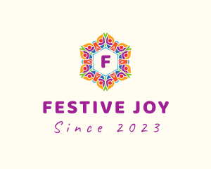 Festive Flower Lantern logo design