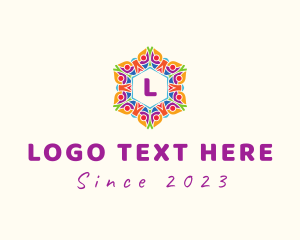 Letter - Festive Flower Lantern logo design