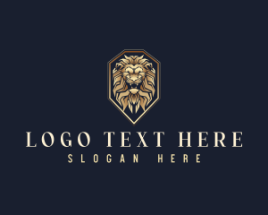 High End - Animal Lion Crest logo design