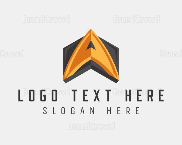 Modern Industrial Company Letter A Logo