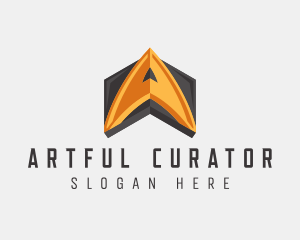 Modern Industrial Company Letter A logo design