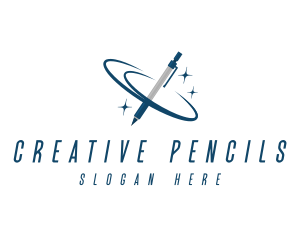 Engineer Mechanical Pencil logo design