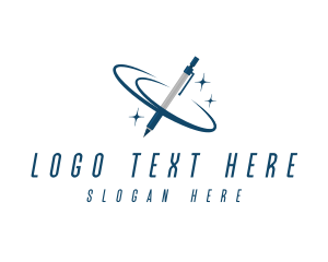 Author - Engineer Mechanical Pencil logo design