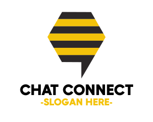 Messaging - Bee Messaging Chat logo design