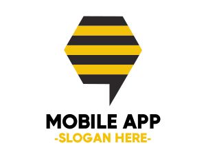 Comment - Bee Messaging Chat logo design