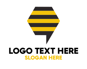 Bee Messaging Chat Logo