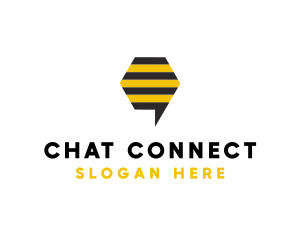 Messaging - Bee Messaging Chat logo design