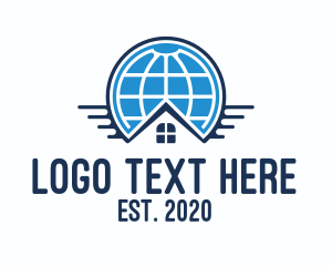Global Business - Global Real Estate Company logo design