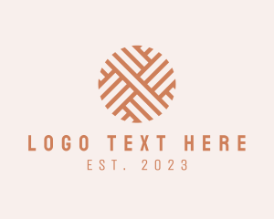 Woven - Circle Tile Pattern logo design