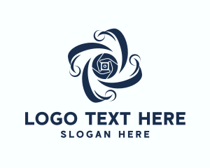 Lens - Camera Lens Drone logo design