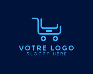 Shopping - Mobile Device Shopping Cart logo design