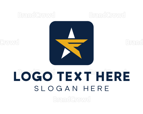 Modern Tech Star Letter F Logo