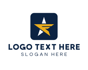 App - Modern Tech Star Letter F logo design