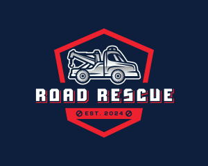 Towing - Tow Truck Vehicle logo design