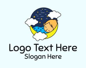 Starry Night Sleeping Baby  Logo