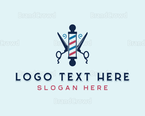 Hairdresser Barber Pole Logo